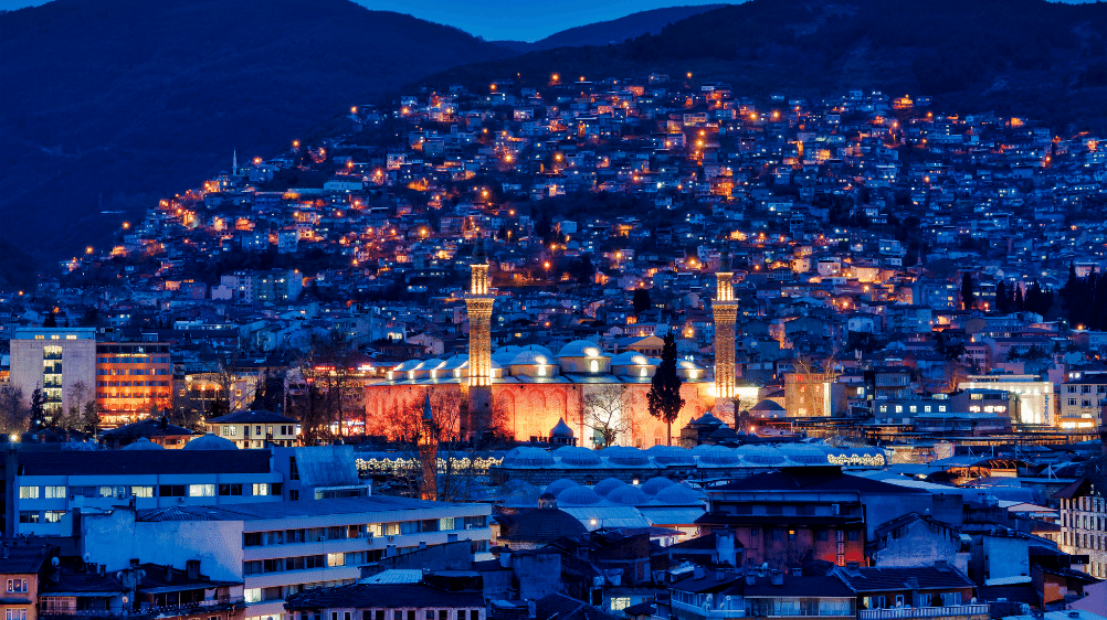 Bursa’nın Yüzölçümü Nedir? bursa gece